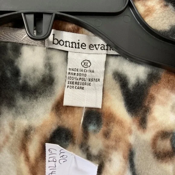 Relist11/25 cat print fleece zip shirt jacket cat animal print size XL - Picture 8 of 9